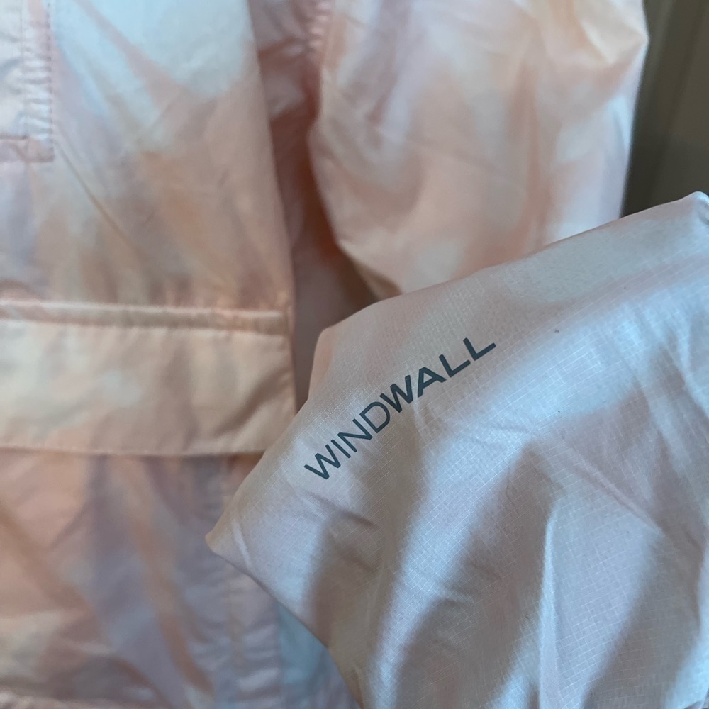 The North Face Fanorak Windwall pink tie dye pullover 1/4 zip windbreaker Size S - Picture 4 of 12